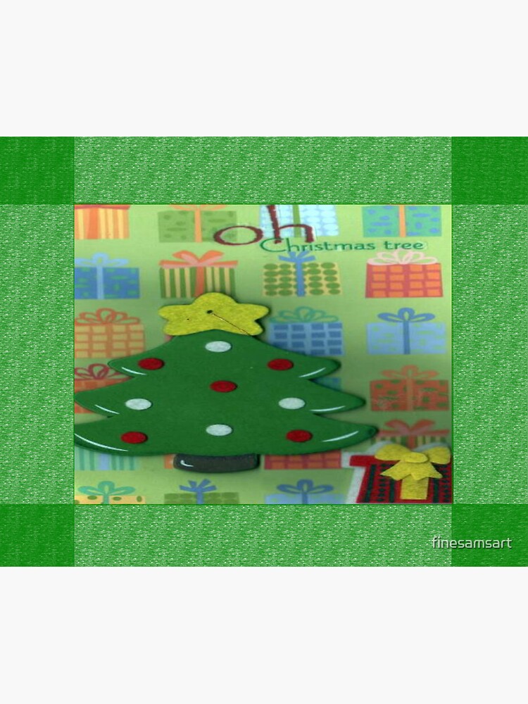 Thumbnail 3 of 3, Sticker, Oh Christmas tree designed and sold by finesamsart.
