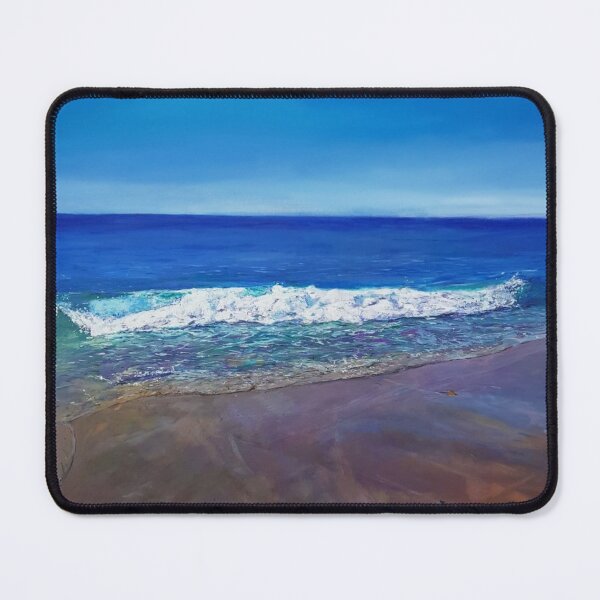 Item preview, Ocean wave on a sandy beach designed and sold by ChristineDavisArt.