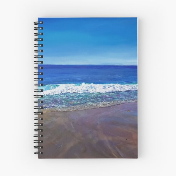 Item preview, Ocean wave on a sandy beach designed and sold by ChristineDavisArt.