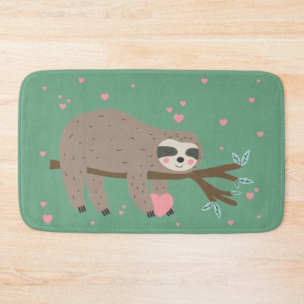 Item preview, kawaii valentines day sloth hearts  designed and sold by Gossip Rag.
