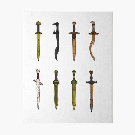 Anaklusmos AKA Riptide AKA percy jackson sword Art Board Print for Sale by  SimplyHilarious