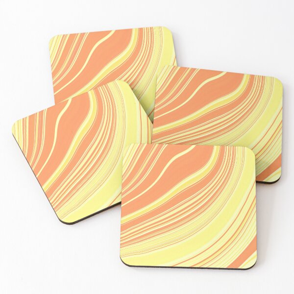 Item preview, Yellow and orange paint pour designed and sold by tiramisumoo.