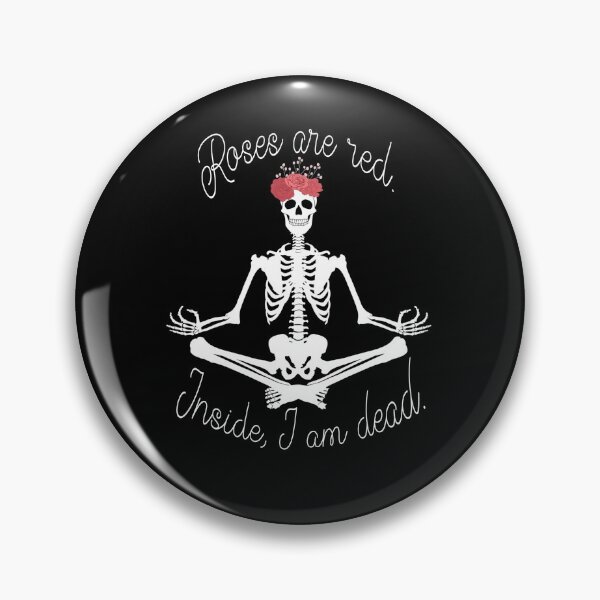 Item preview, Roses are Red Inside I am Dead Skeleton Valentine designed and sold by Cedarrue.