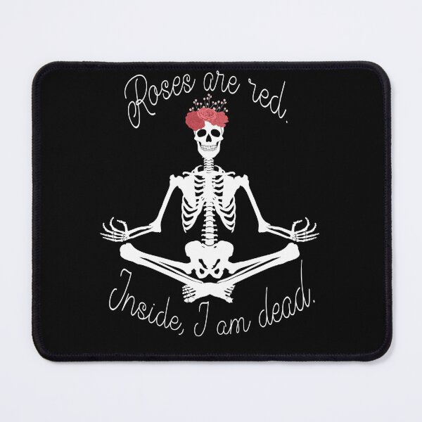 Item preview, Roses are Red Inside I am Dead Skeleton Valentine designed and sold by Cedarrue.