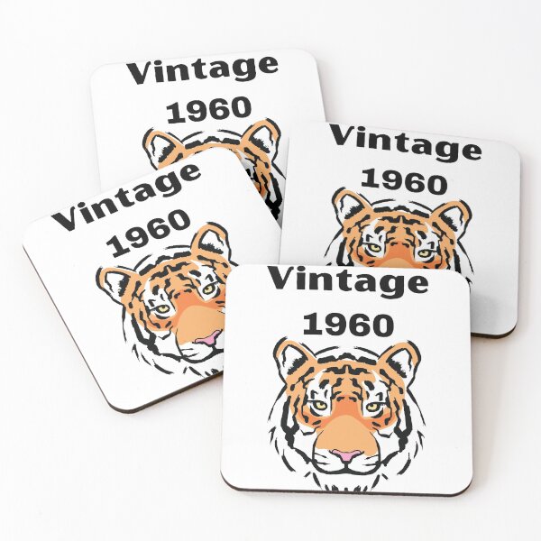 Item preview, Vintage 1960 Orange Tiger Head, Year of Birth 1960 designed and sold by silviaol.