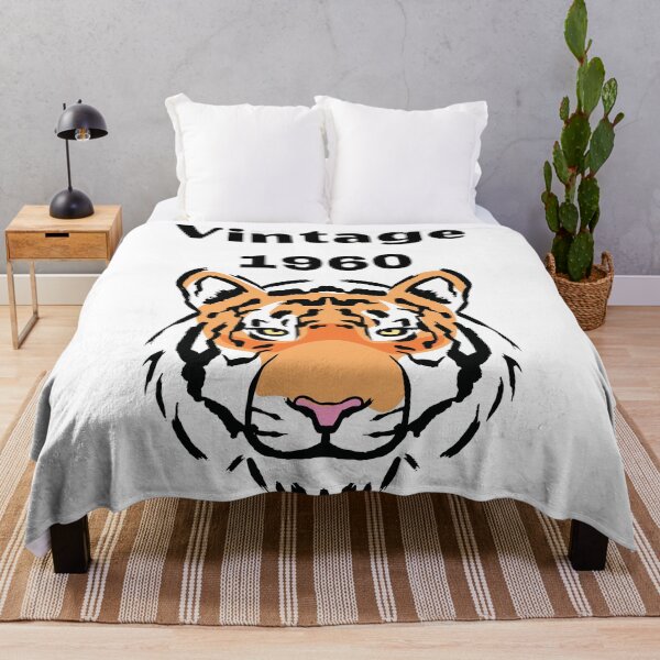 Item preview, Vintage 1960 Orange Tiger Head, Year of Birth 1960 designed and sold by silviaol.
