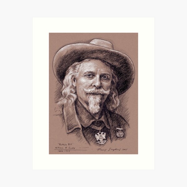 Buffalo Bill William F Cody Art Print