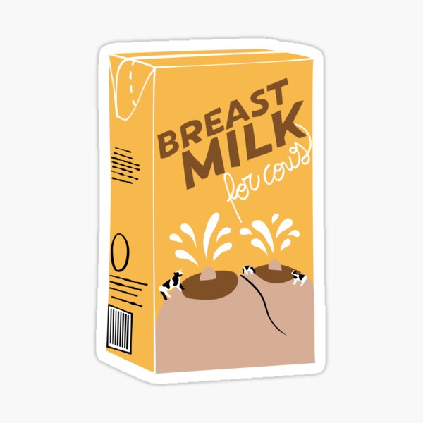 Item preview, Breast milk for cows - Ironic vegan designed and sold by Provocadores.