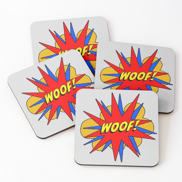 Item preview, Woof Dog Comic Burst Red and Blue designed and sold by 8PawsStudio.