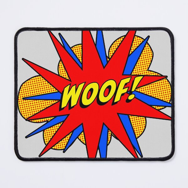 Item preview, Woof Dog Comic Burst Red and Blue designed and sold by 8PawsStudio.