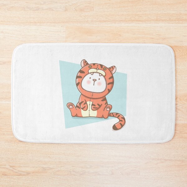 Item preview, Tofu the Cat In Tiger Suit designed and sold by Chilliezgraphy.