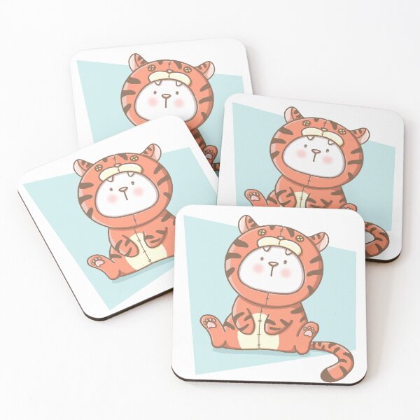 Item preview, Tofu the Cat In Tiger Suit designed and sold by Chilliezgraphy.