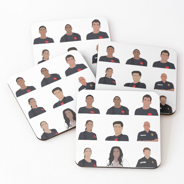 Item preview, Station 19 characters (sticker pack) designed and sold by mads14.