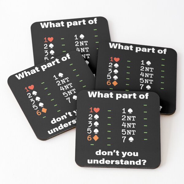 Item preview, Contract Bridge Grand Slam Bidding Duplicate Card Game Funny designed and sold by Peter Orum.