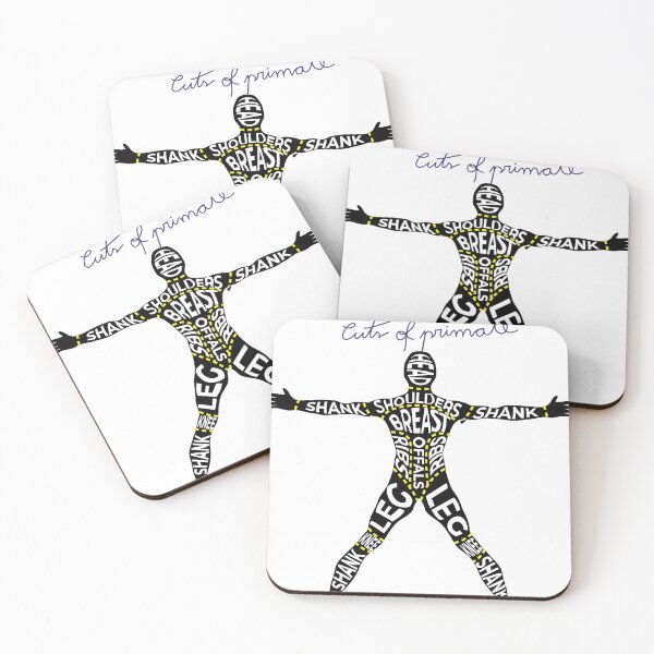 Item preview, Butcher's cut of human - Ironic vegan designed and sold by Provocadores.