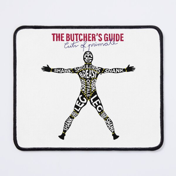 Item preview, Butcher's cut of human - Ironic vegan designed and sold by Provocadores.