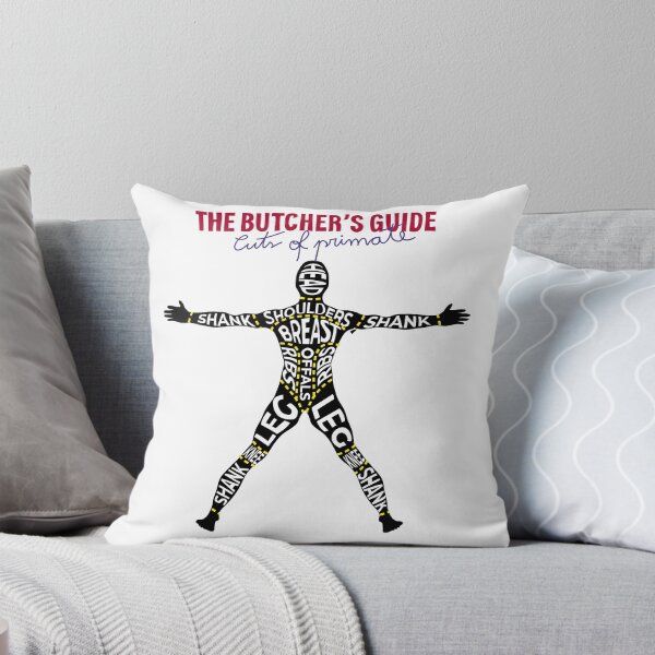 Item preview, Butcher's cut of human - Ironic vegan designed and sold by Provocadores.