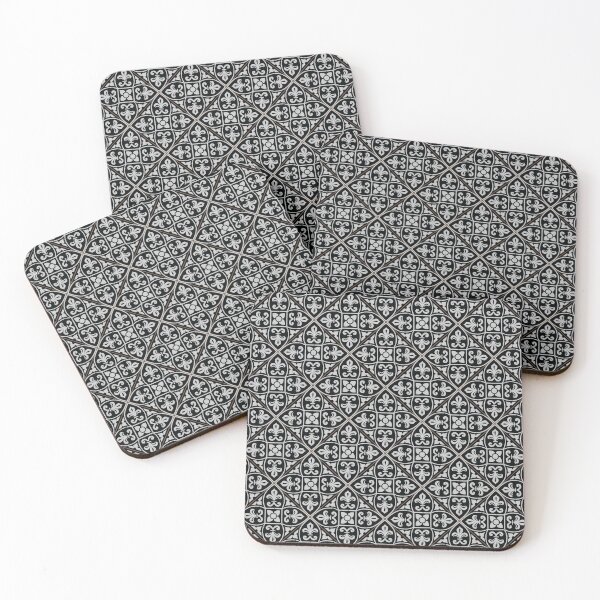 Item preview, Vintage black and white tiles diagonal 4 designed and sold by arkantus.