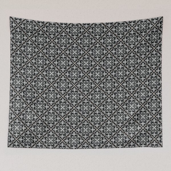 Item preview, Vintage black and white tiles diagonal 4 designed and sold by arkantus.
