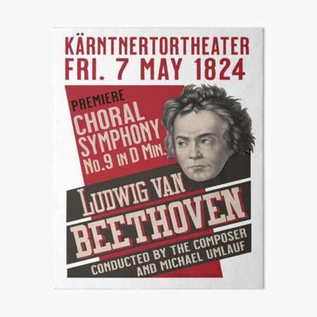 Item preview, Beethoven NINTH SYMPHONY Premiere Poster/1824 designed and sold by ANTIQUITees.