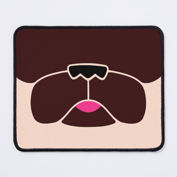 Item preview, Cute Little Pug Mouth Mask Animal Smile Funny Kawaii designed and sold by ShumShumShop.