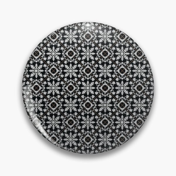 Item preview, Vintage black and white tiles diagonal 5 designed and sold by arkantus.