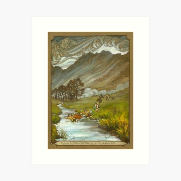 From the Marshes to the Weather Hills Art Print