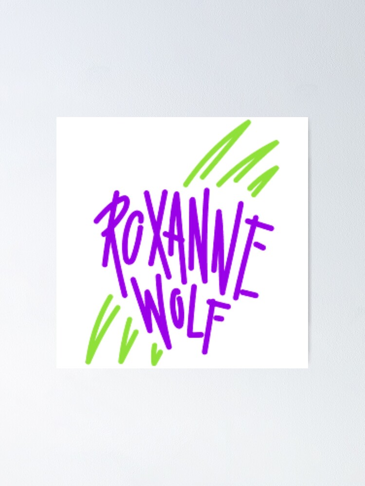 "Roxanne Wolf Text Logo" Poster for Sale by popcultmania Redbubble