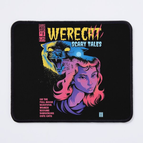 Item preview, Werecat scary tales comic cover horror style designed and sold by RafaelLima7.