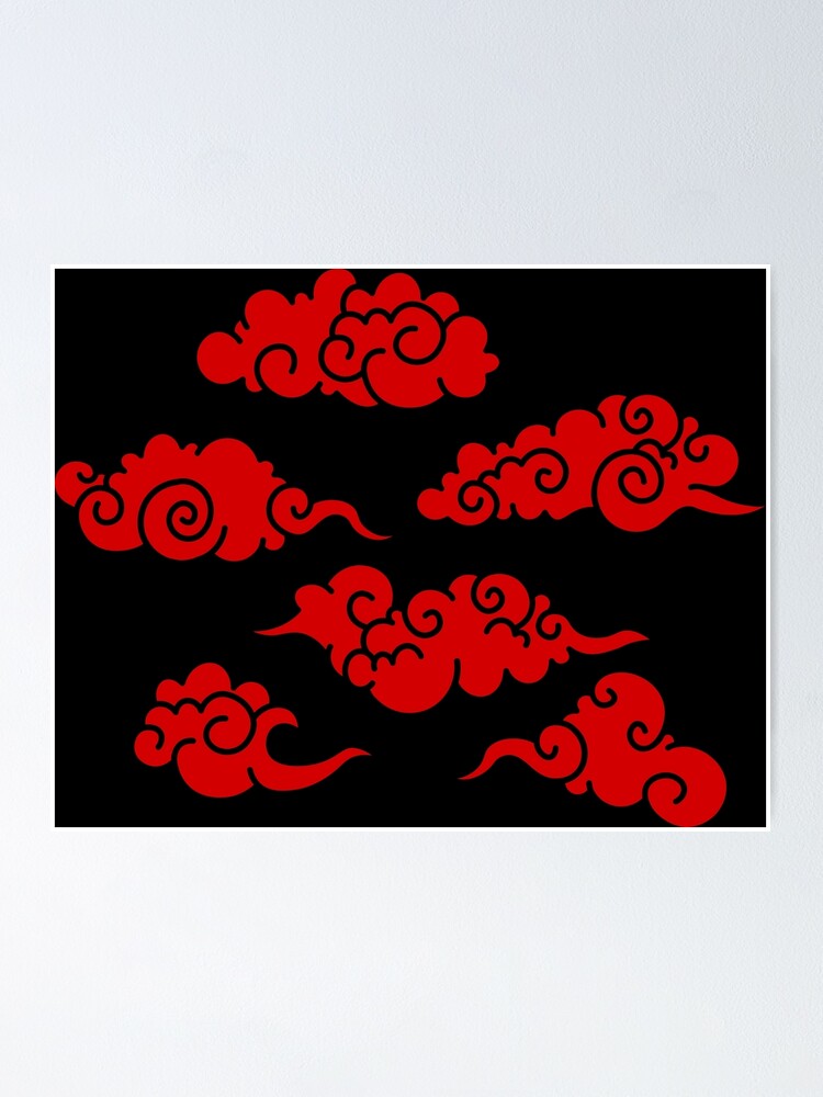 Anime Red Cloud pattern
