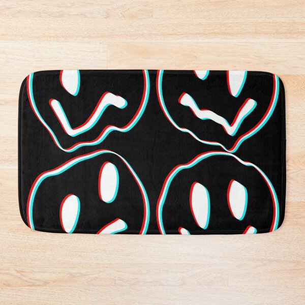 Item preview, trippy smiley faces black white red blue designed and sold by Jaymesarah.