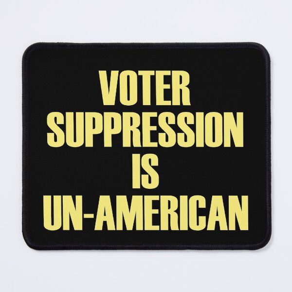 Item preview, Voter Suppression Is Un-American - Simple Yellow designed and sold by Chubuter.