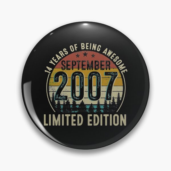 Item preview, Vintage September 2007 Limited Edition 14th Birthday T-Shirt designed and sold by AlanWhitefoot.
