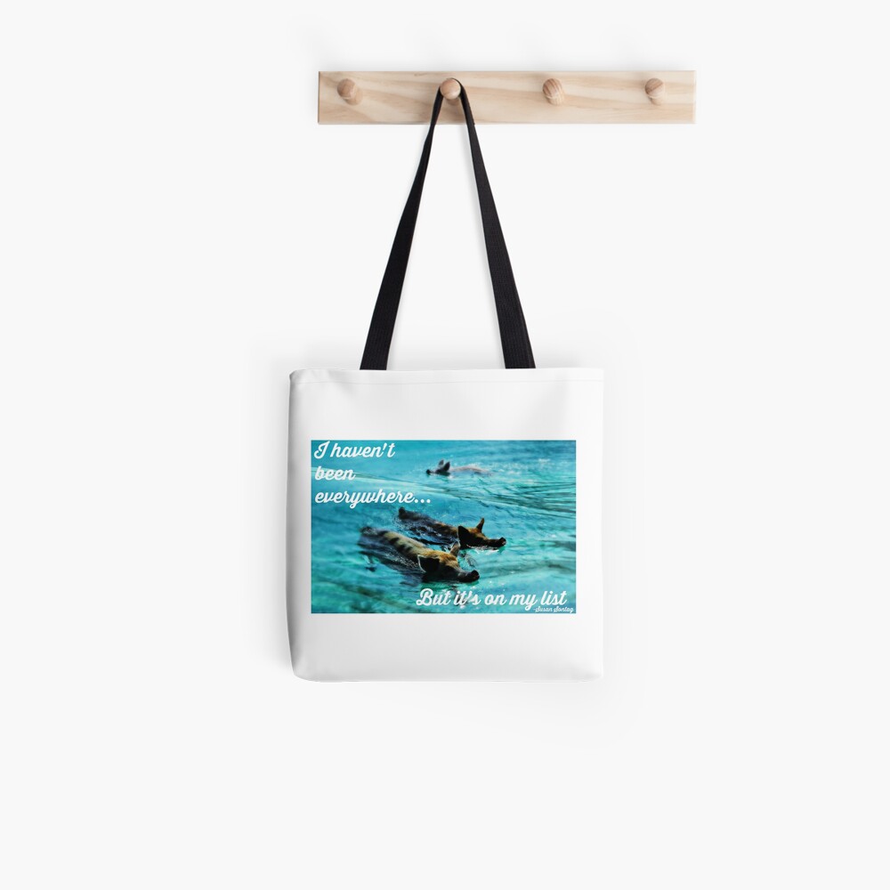 Bucket List Travel Quote Collection Tote Bag