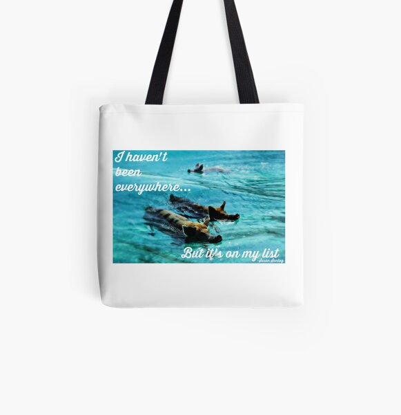 Bucket List Travel Quote Collection All Over Print Tote Bag