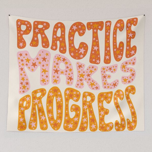 Item preview, Practice Makes Progress designed and sold by doodlebymeg.