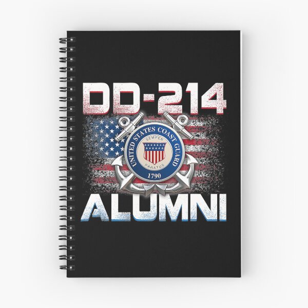 Item preview, DD-214 US Coast Guard USCG Alumni Veteran Retirement designed and sold by MindiLevijoki.