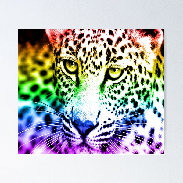 Item preview, 80s RETRO RAINBOW LEOPARD designed and sold by COREYTIGER.