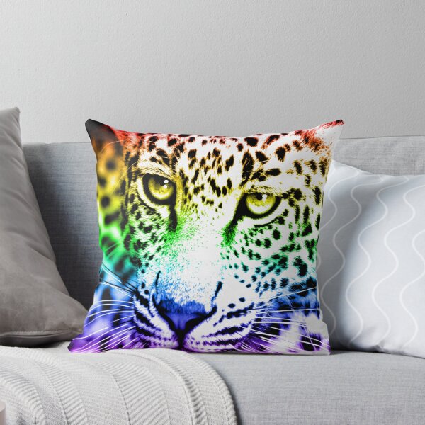 Aperçu de l'œuvre Années 80 RETRO RAINBOW LEOPARD créée et vendue par COREYTIGER.