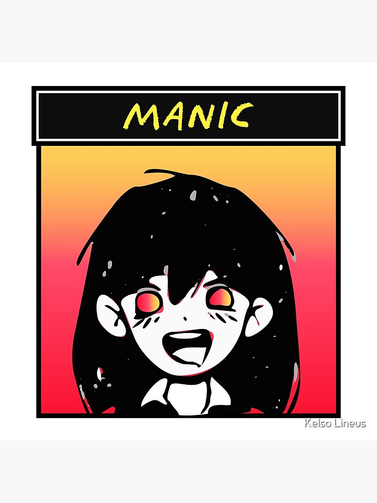 Mari's Manic Emotion from OMORI Art Board Print for Sale by Kelso Lineus,  omori emotions 