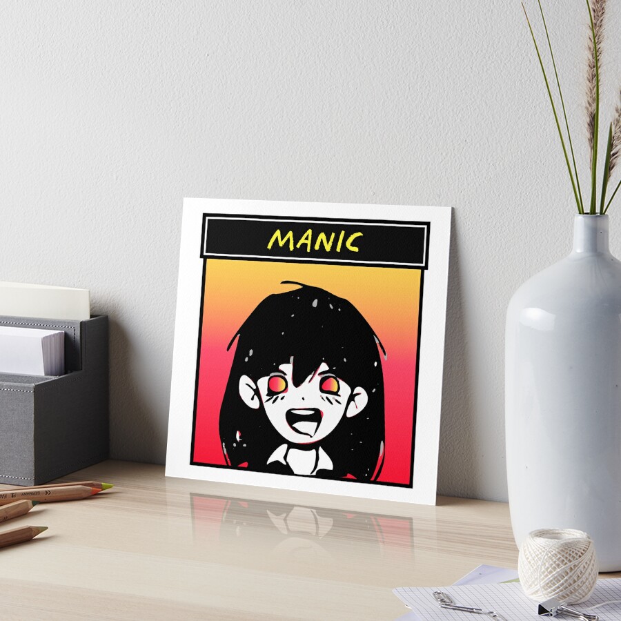 Mari's Manic Emotion from OMORI Art Board Print for Sale by Kelso Lineus