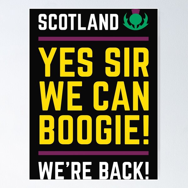 Item preview, Scotland Team qualify for Euros 2020  2021 - Yes Sir, We can boogie! Classic T-Shirt.png designed and sold by Carletziz.