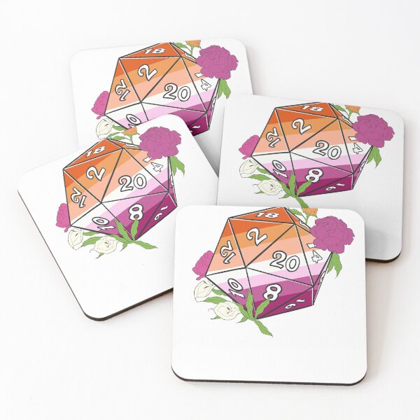 Item preview, Lesbian LGBT+ D20, Dungeons and Dragons Dice designed and sold by Pivinne.