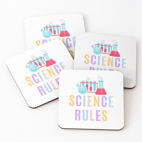 Item preview, Science Rules (white background) designed and sold by Sci-Ninja-Blog.