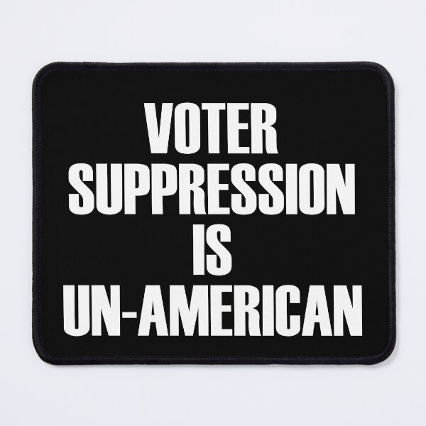 Item preview, Voter Suppression Is Un-American - Simple White designed and sold by Chubuter.