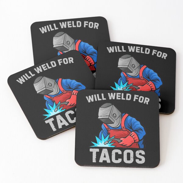 Item preview, Mens Funny Welding Fabricator Welder Worker Will Weld for Tacos designed and sold by MichaelZaloga.