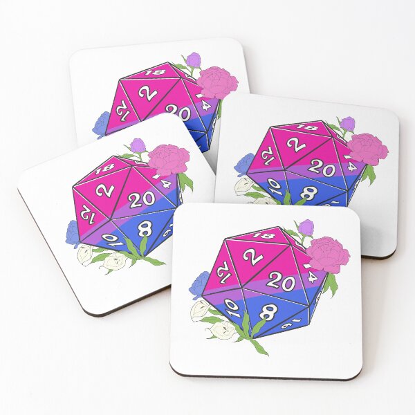 Item preview, Bisexual LGBT+ D20, Dungeons and Dragons Dice designed and sold by Pivinne.