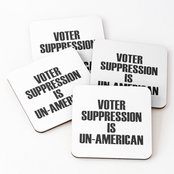 Item preview, Voter Suppression Is Un-American - Simple Black designed and sold by Chubuter.