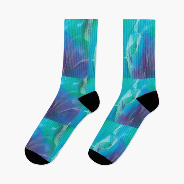 Item preview, Green Blue Purple  Whispy Abstract designed and sold by HighOrb.