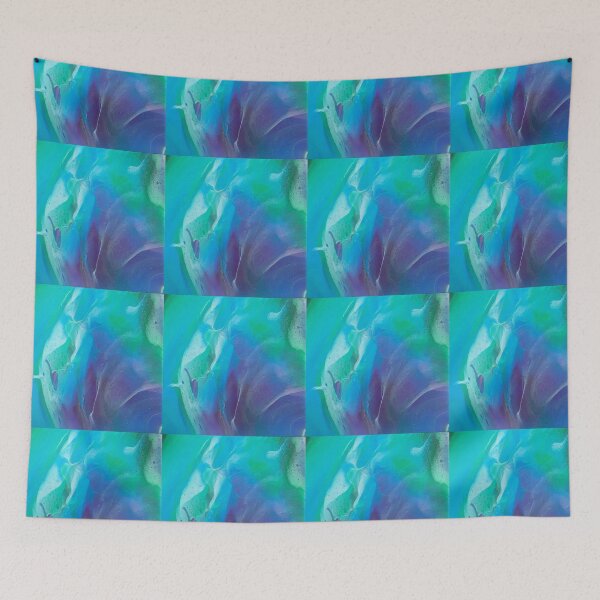 Item preview, Green Blue Purple  Whispy Abstract designed and sold by HighOrb.